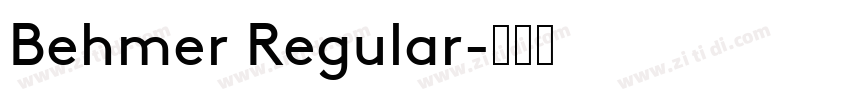 Behmer Regular字体转换